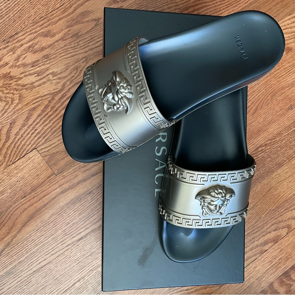 Versace Pool Slides - Men’s size 10